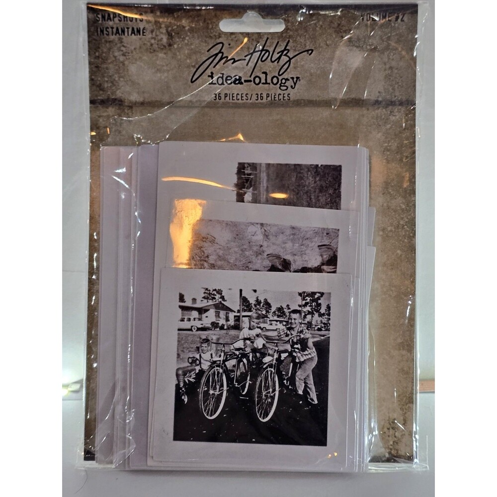 Tim Holtz® Idea-ology® Snapshots Volume 2, 36 Pieces, Vintage-Inspired Photos